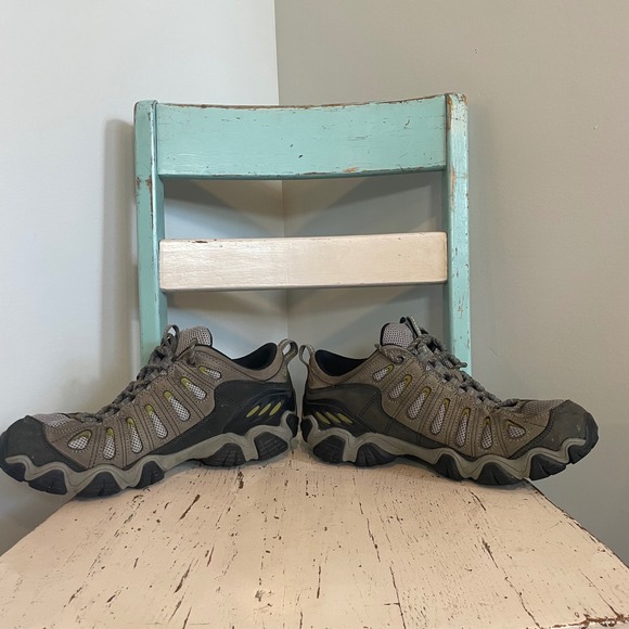 Oboz Sawtooth Hiking Trail Shoes Men Gray Lace Up Outdoor Size 11 Leather - Picture 5 of 7
